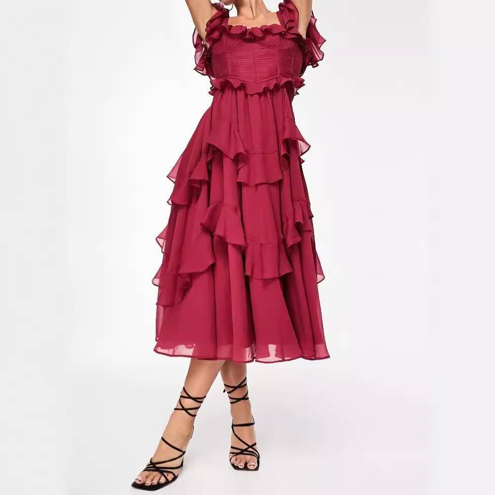 Elisa - Kleid mit Rüschendetails