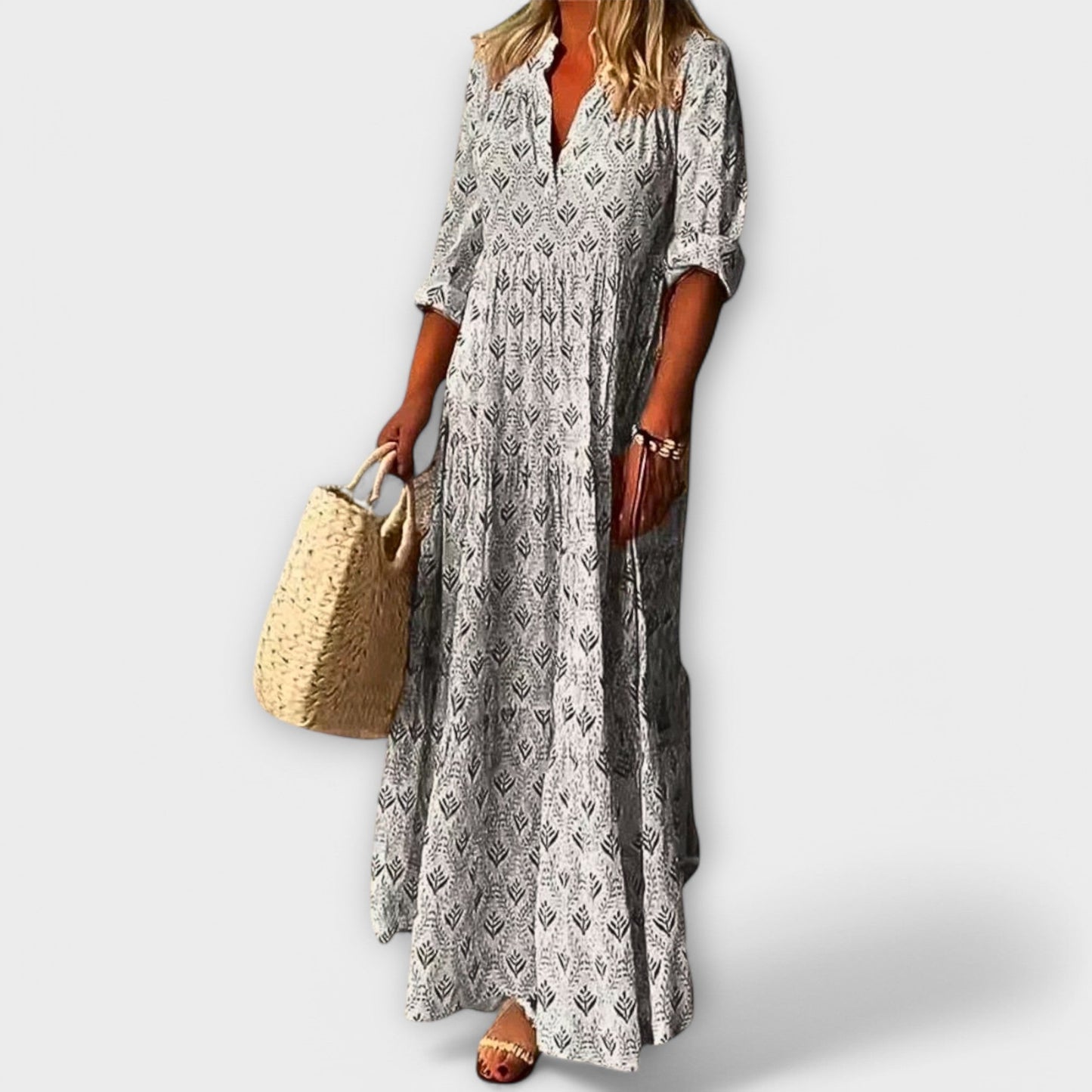 Sera - Stilvolles und Bequemes Frühlings Maxi Kleid