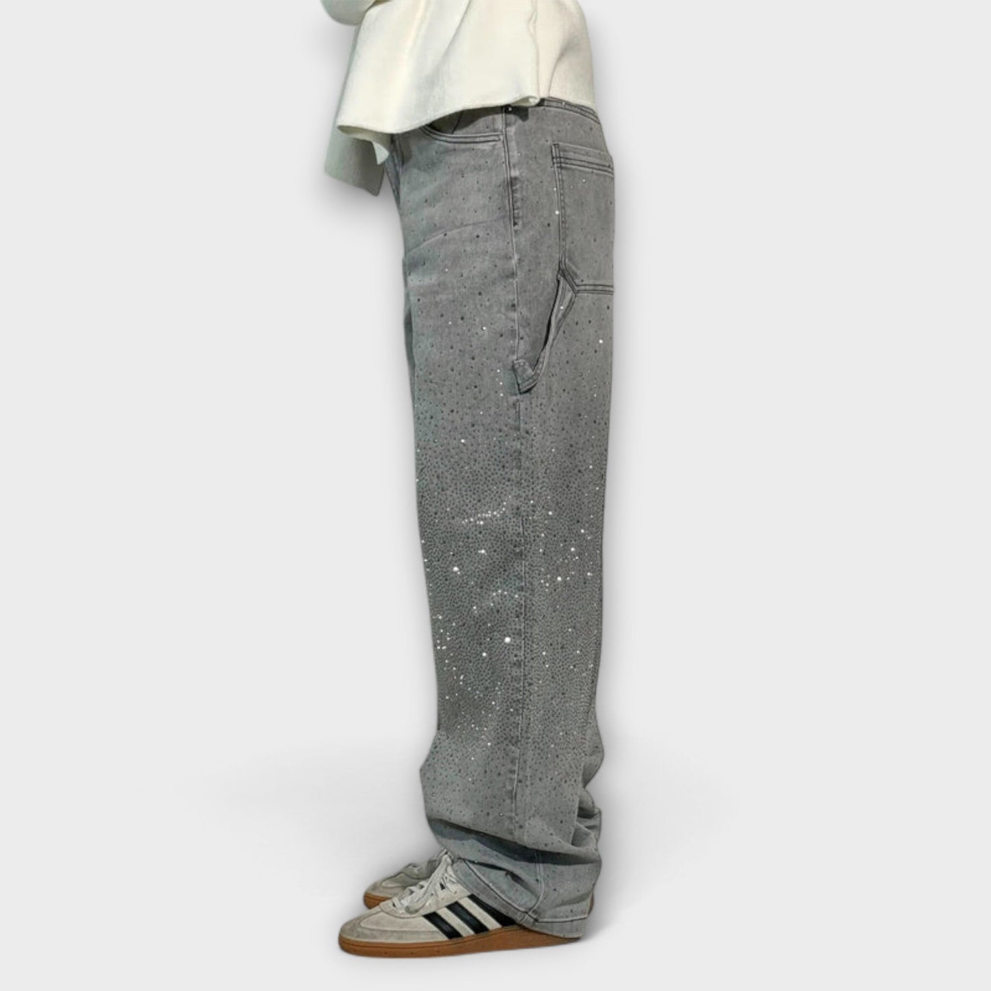 Fable - Shine Denim Jeans im Balloon Carpenter Stil