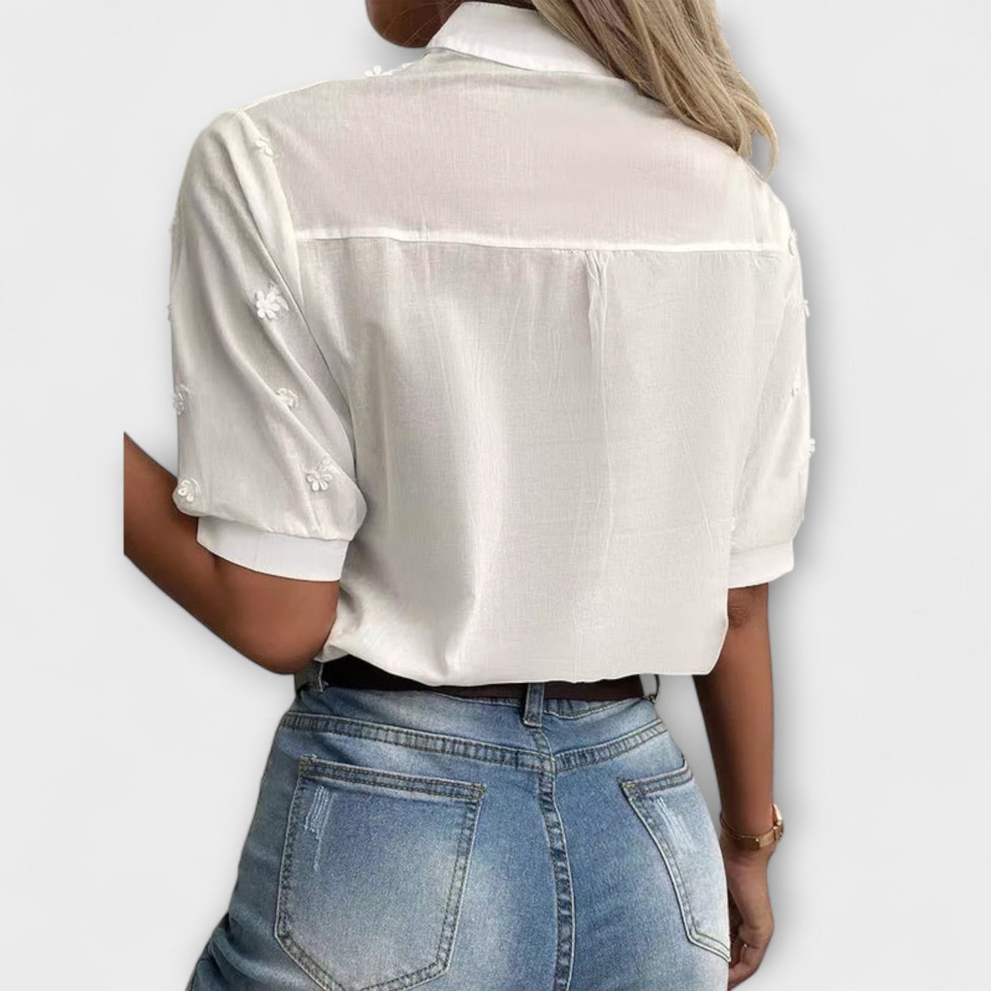Élise - Bluse mit Stickerei