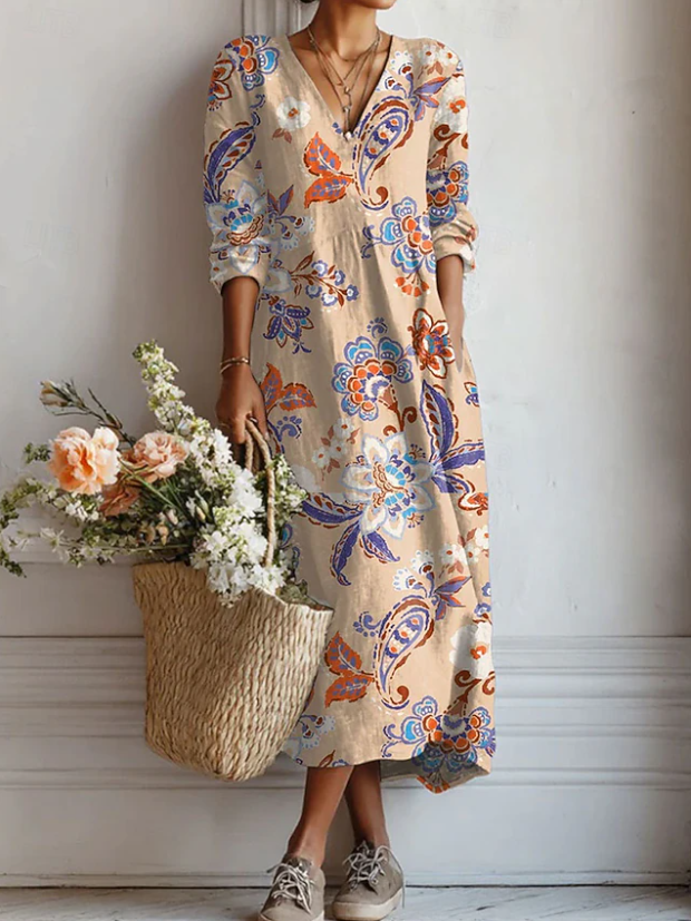 Walburga™ | Boho-Kleid mit Paisley-Muster