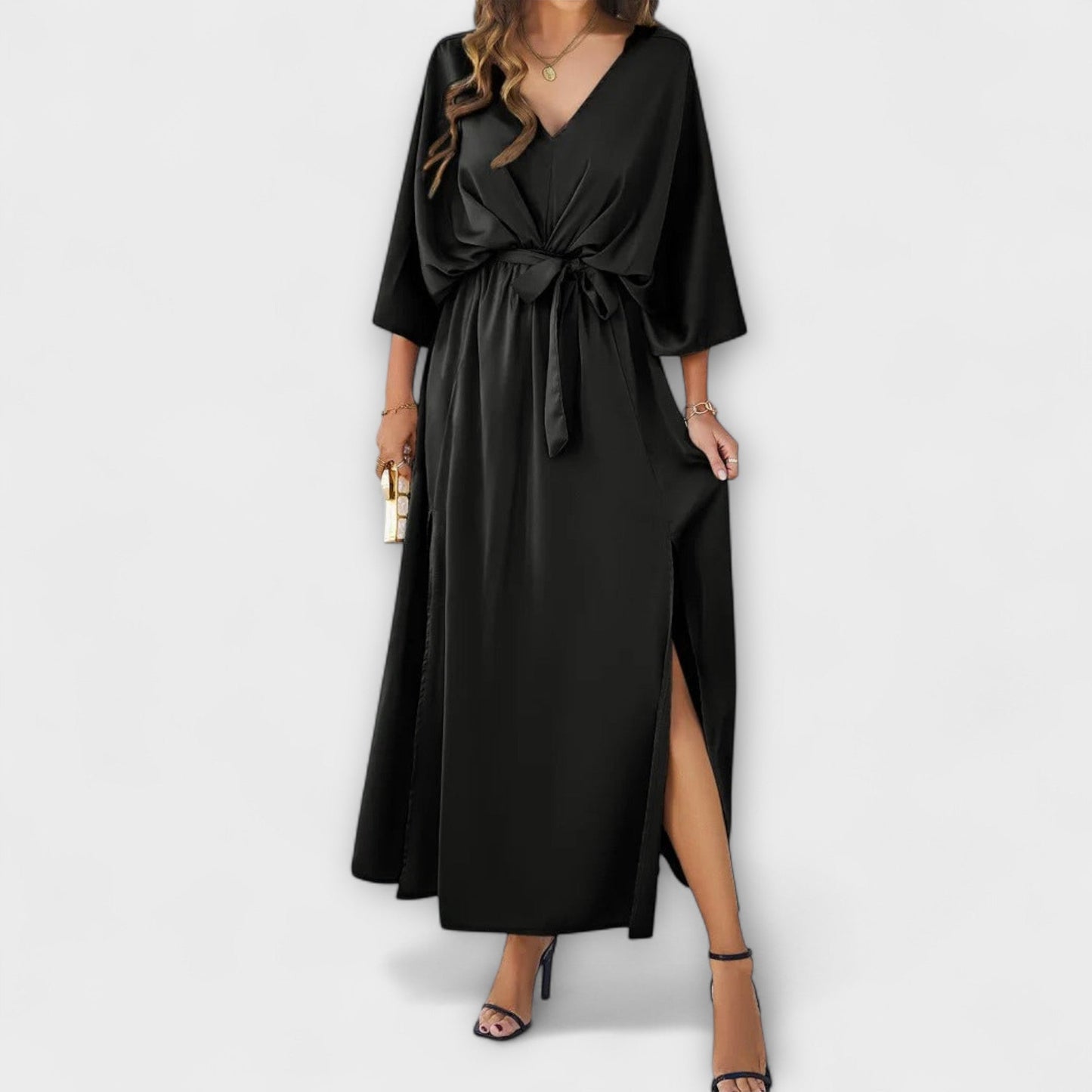 Sabrina - Maxikleid mit V-Ausschnitt
