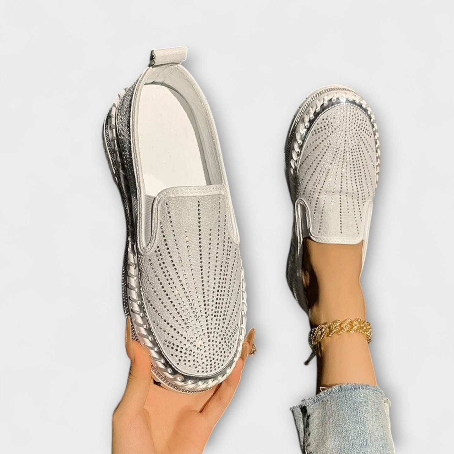Sable – Schuhe verziert mit Strasssteinen