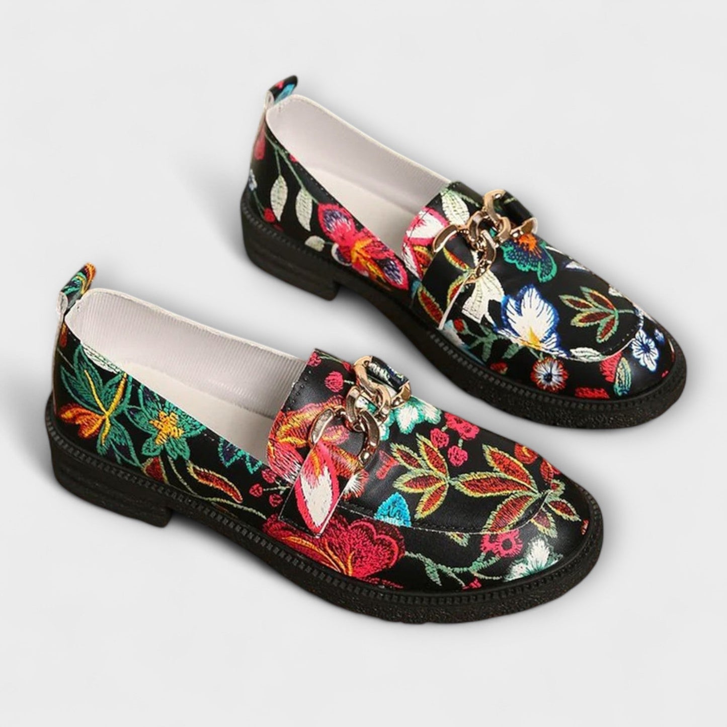 Orla – Multifunktionale Loafer mit Blumenmuster