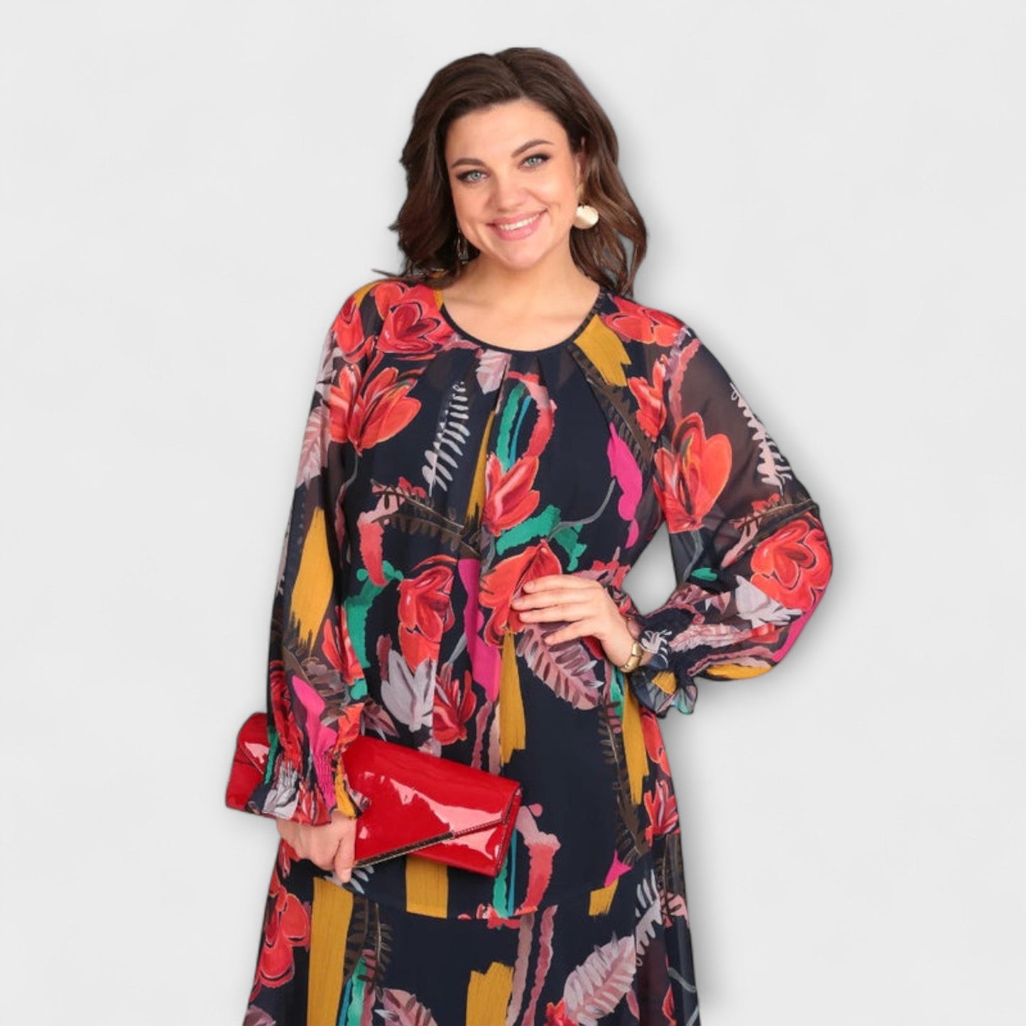 Caroline - Elegantes Plus-Size-Kleid für ultimativen Komfort