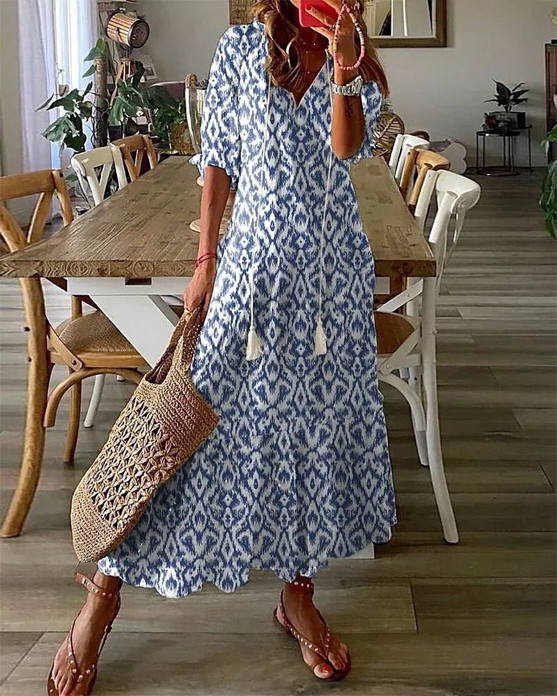 Luna | Lässiges Boho-Midi-Kleid