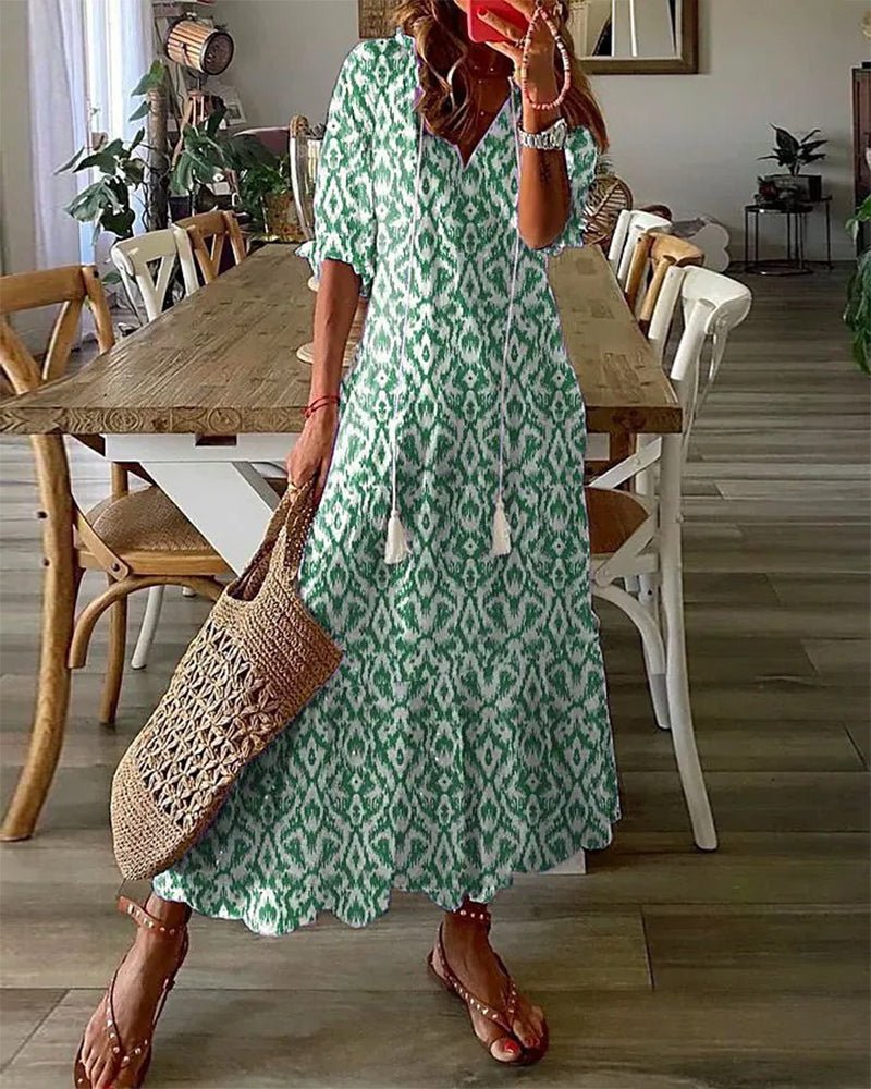 Luna | Lässiges Boho-Midi-Kleid