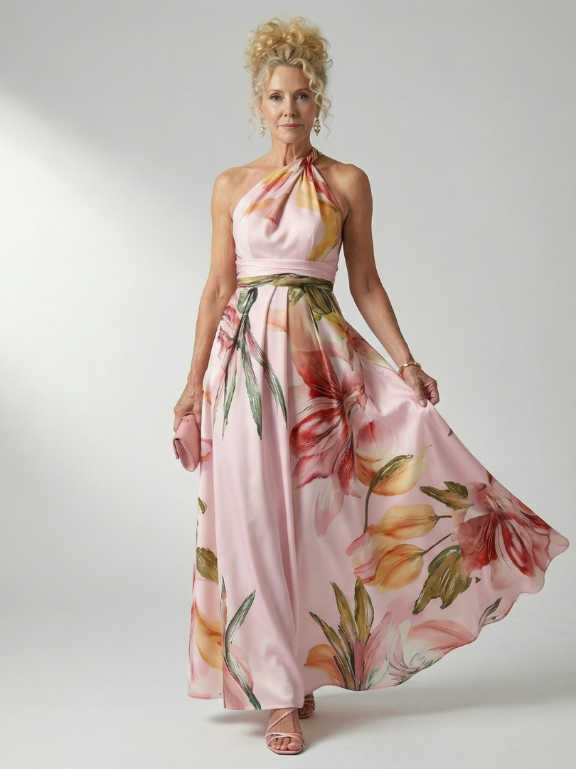 Amiel | Leichtes Blumenkleid Maxi