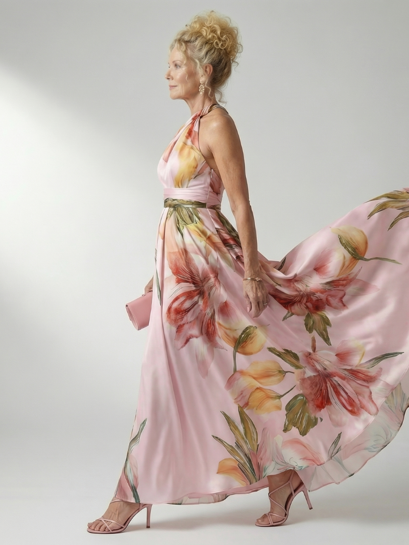 Amiel | Leichtes Blumenkleid Maxi