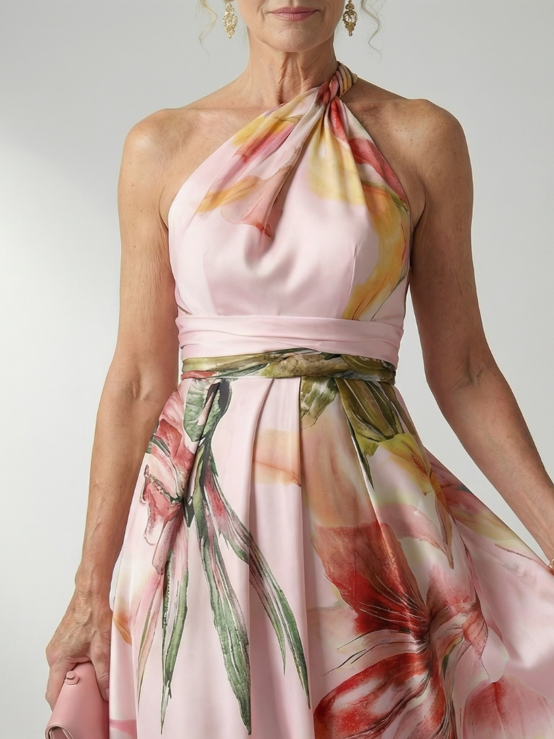 Amiel | Leichtes Blumenkleid Maxi