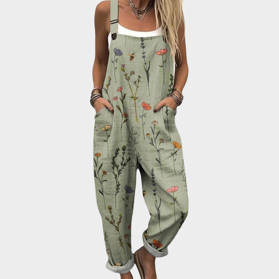 Anna™ | Latzhose mit Wildblumen-Muster