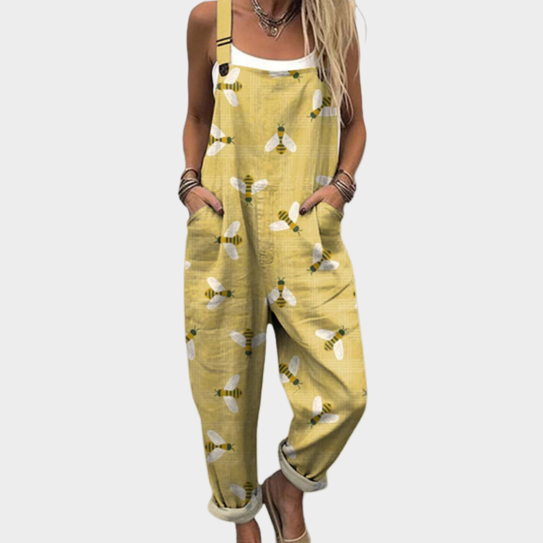 Bequemer Bedruckter Jumpsuit