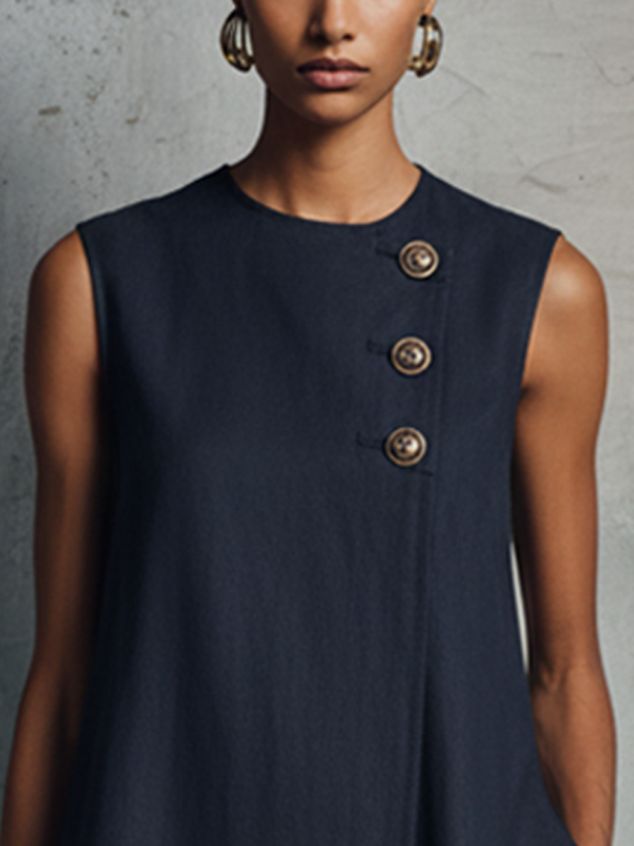 Minikleid Damen Minimalistischer Professioneller Stil