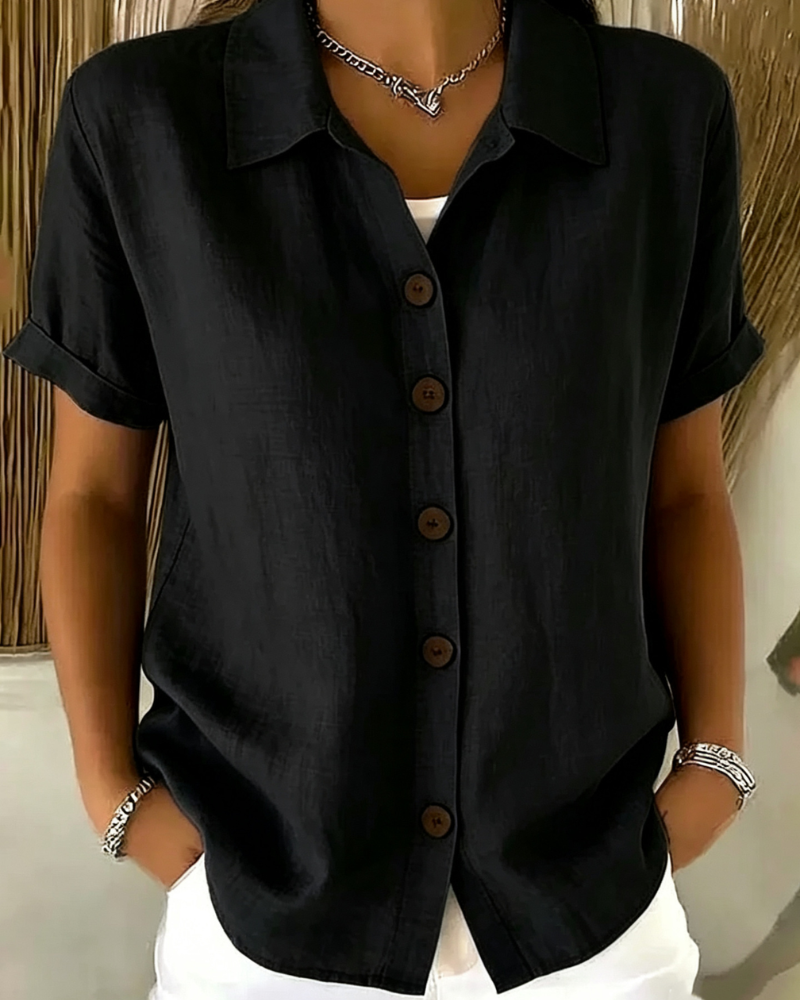Knopf Vorder Bluse