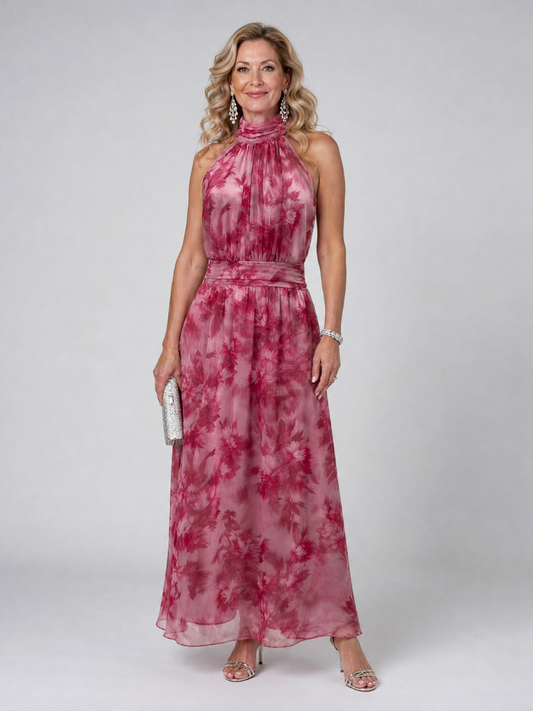 Avien | Weiches Halfter Midi-Kleid