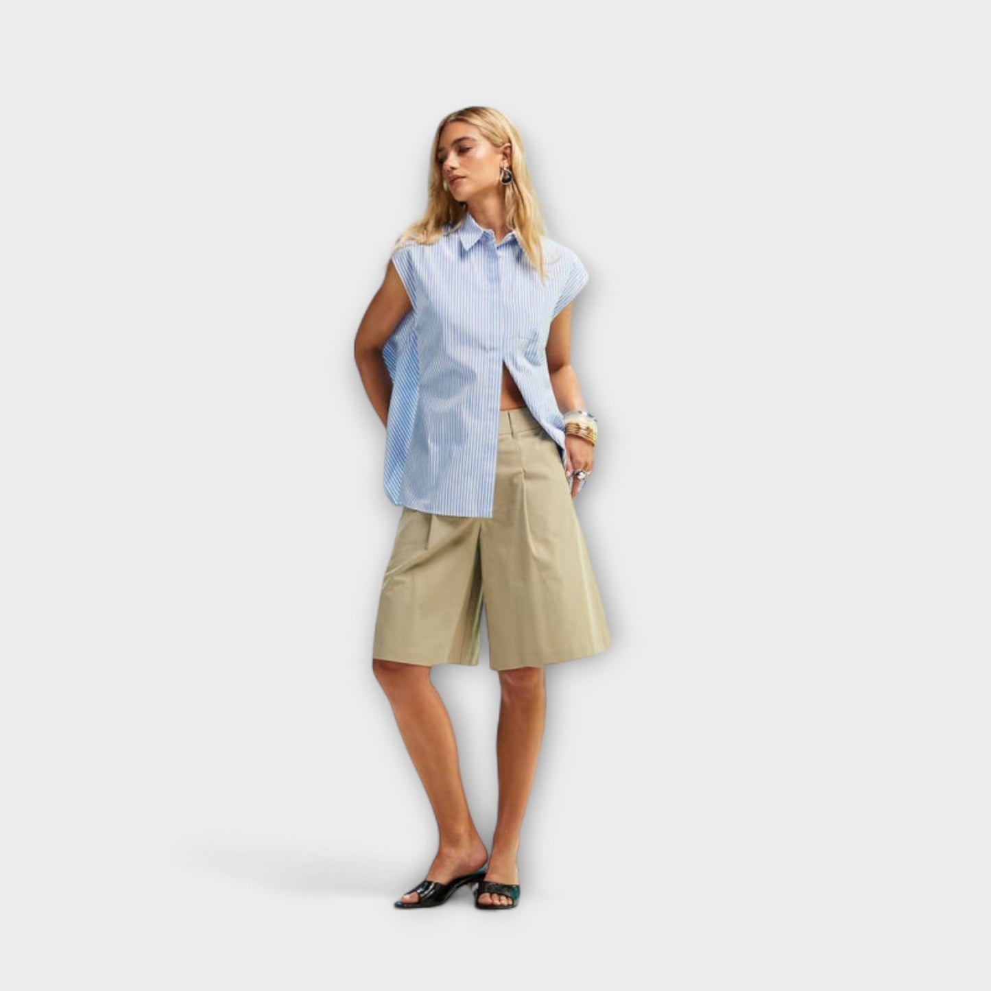 Leona - Ärmelloses gestreiftes Top