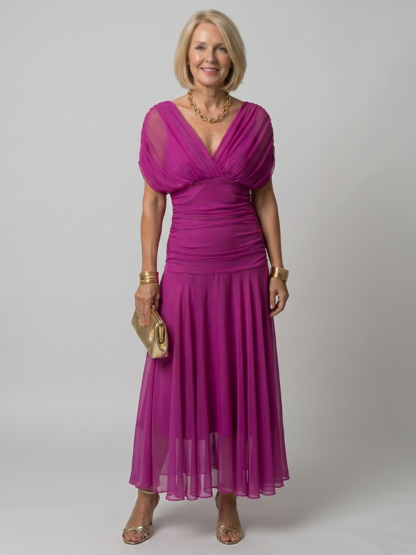 Calen | Off-Shoulder Midi-Kleid