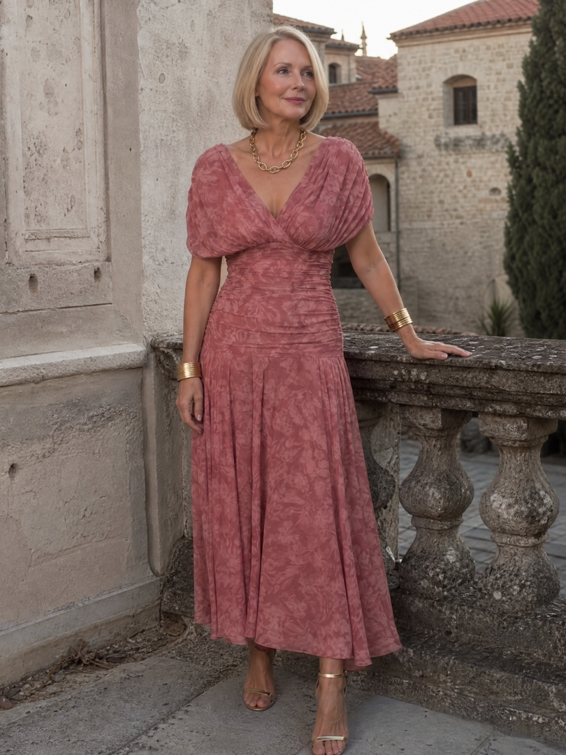 Calen | Off-Shoulder Midi-Kleid