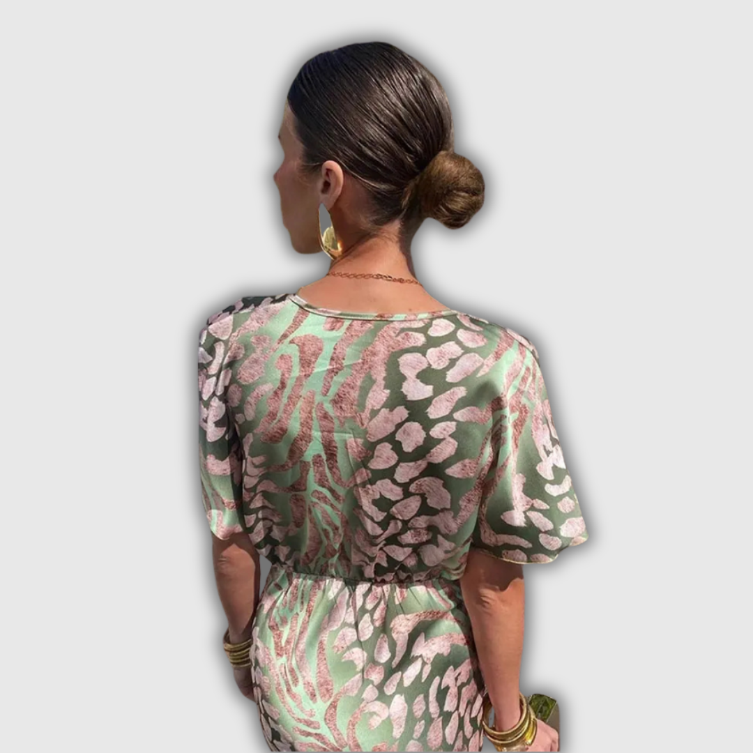 Clarandra | Kupfer Midi Kleid