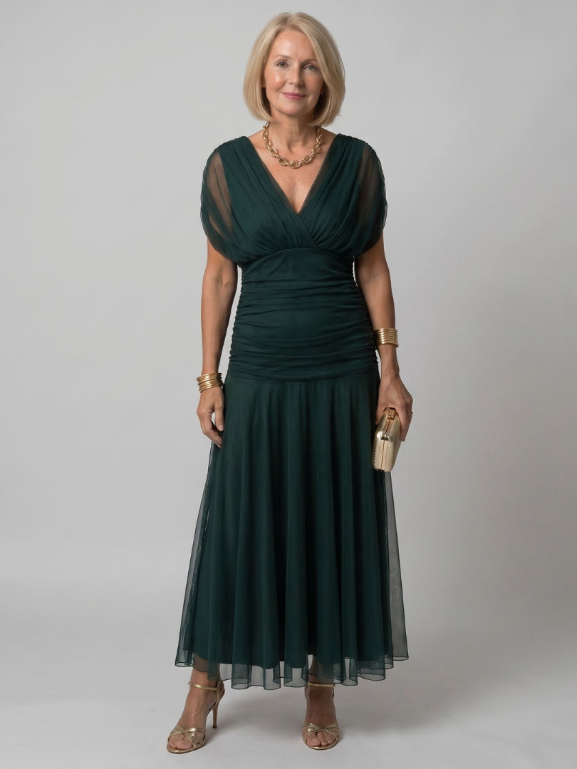 Calen | Off-Shoulder Midi-Kleid