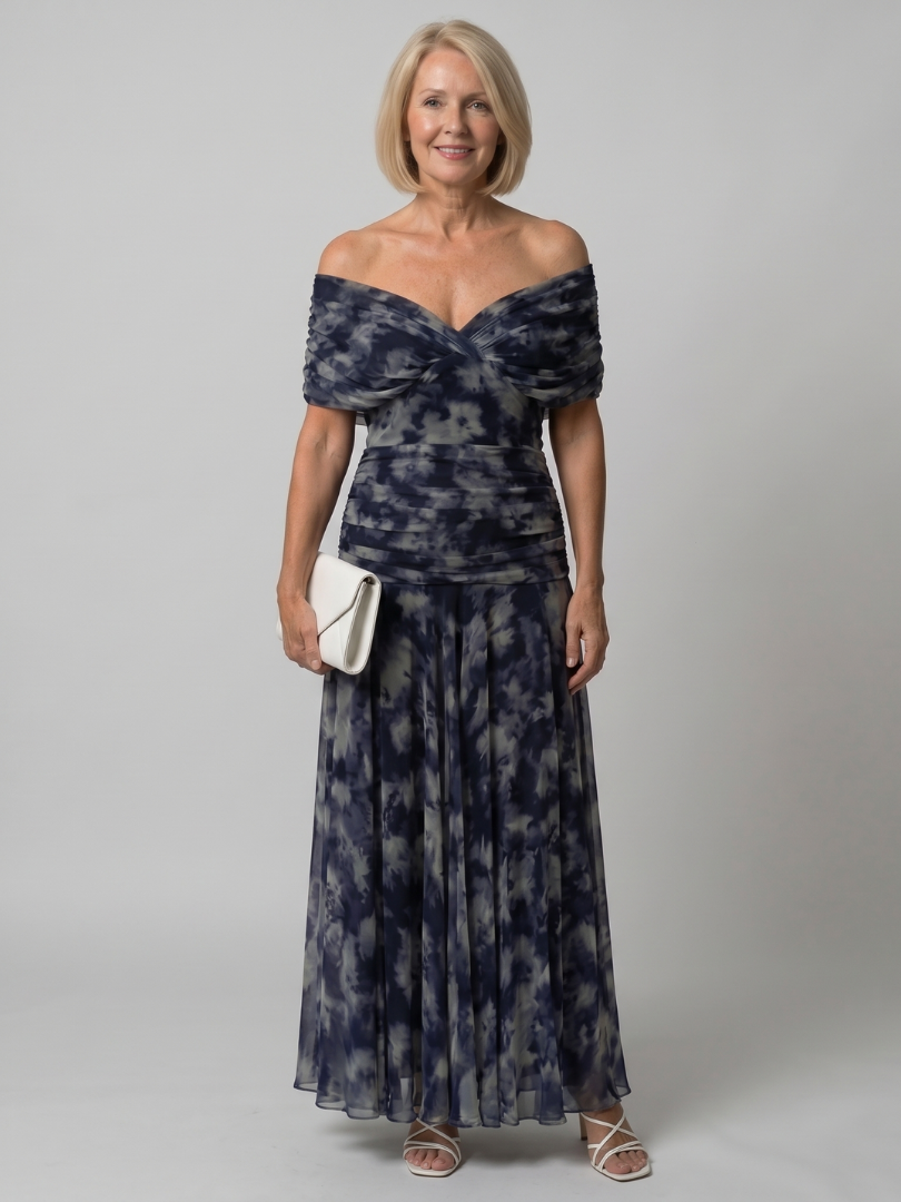 Calen | Off-Shoulder Midi-Kleid