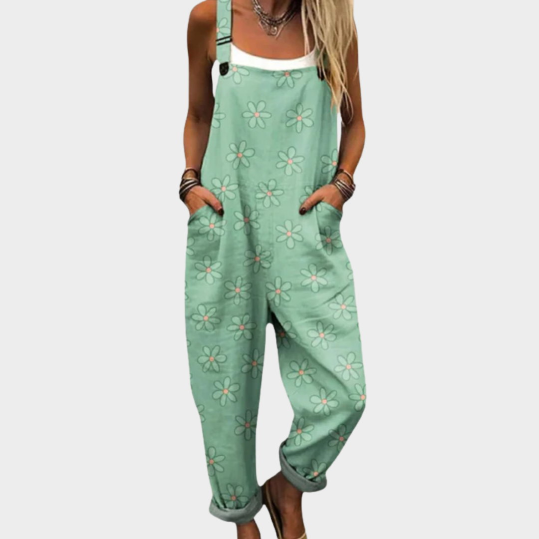 Greta™ | Latzhose mit Gänseblümchen-Muster