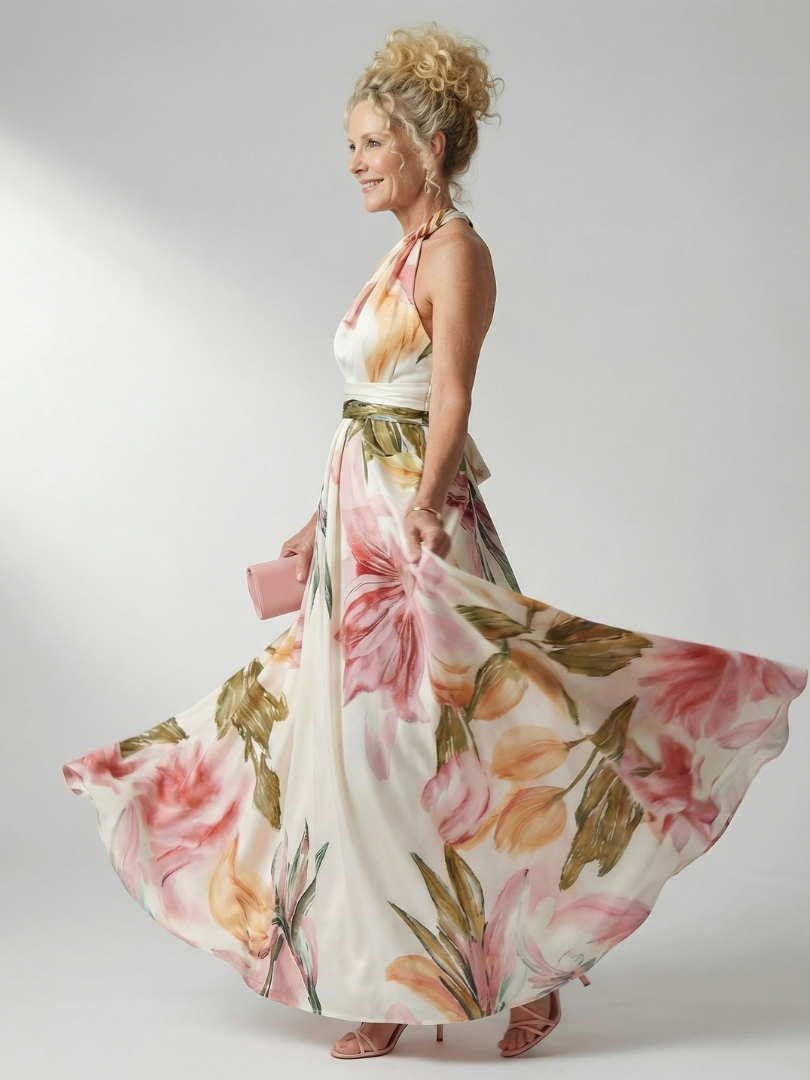 Amiel | Leichtes Blumenkleid Maxi
