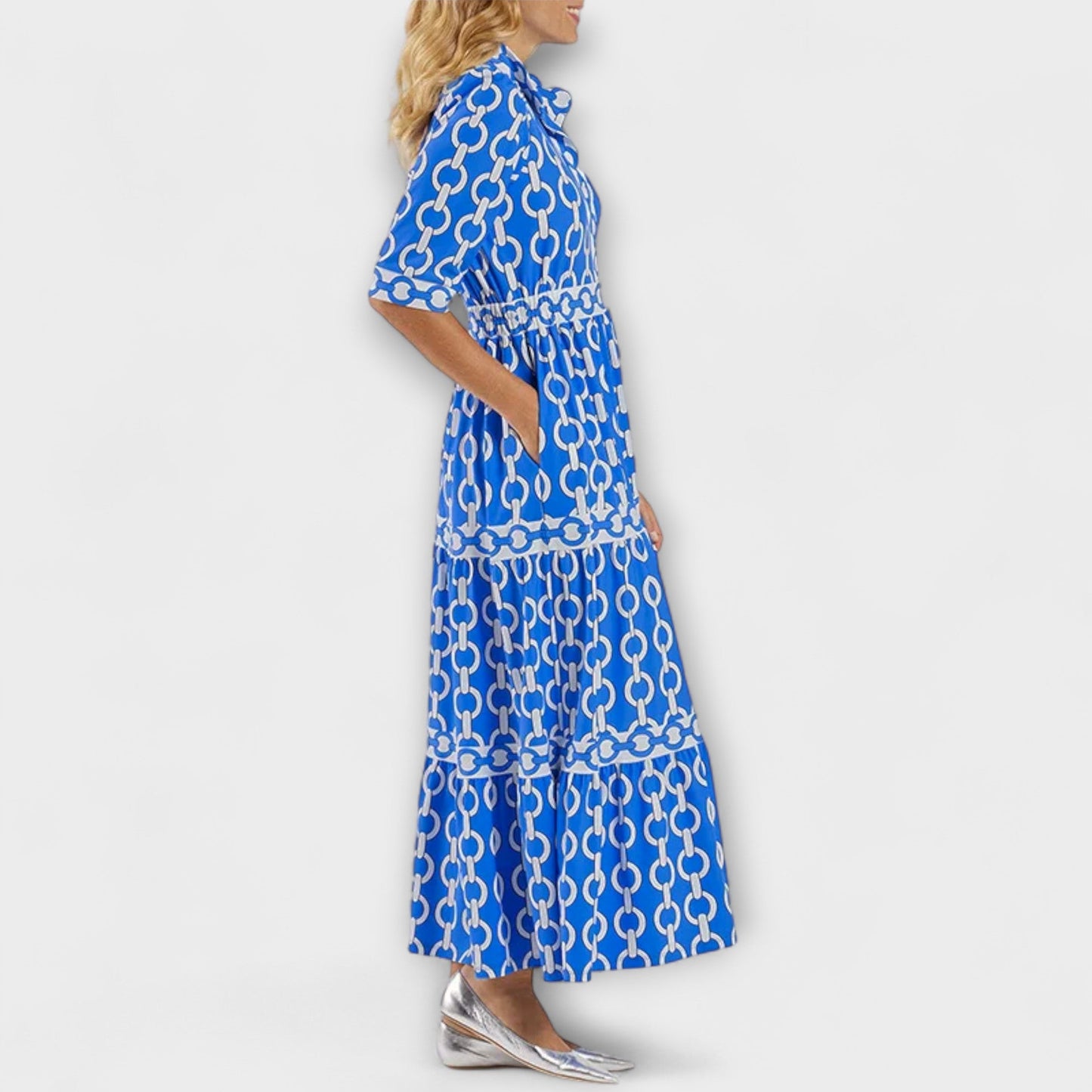 Sofia - Midi-Kleid mit Ketten