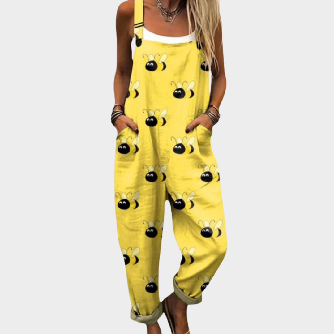 Bequemer Bedruckter Jumpsuit