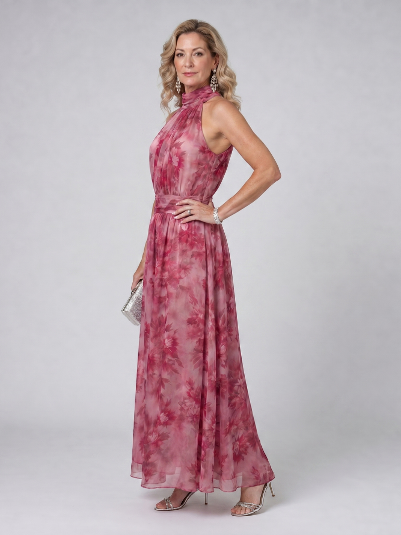 Avien | Weiches Halfter Midi-Kleid