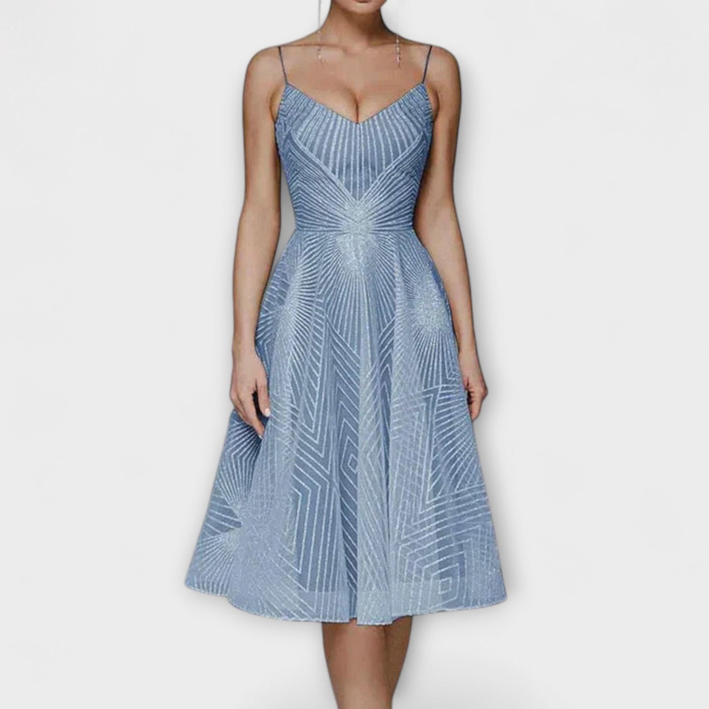 Elli - Damen Luxuskleid mit Stickereien