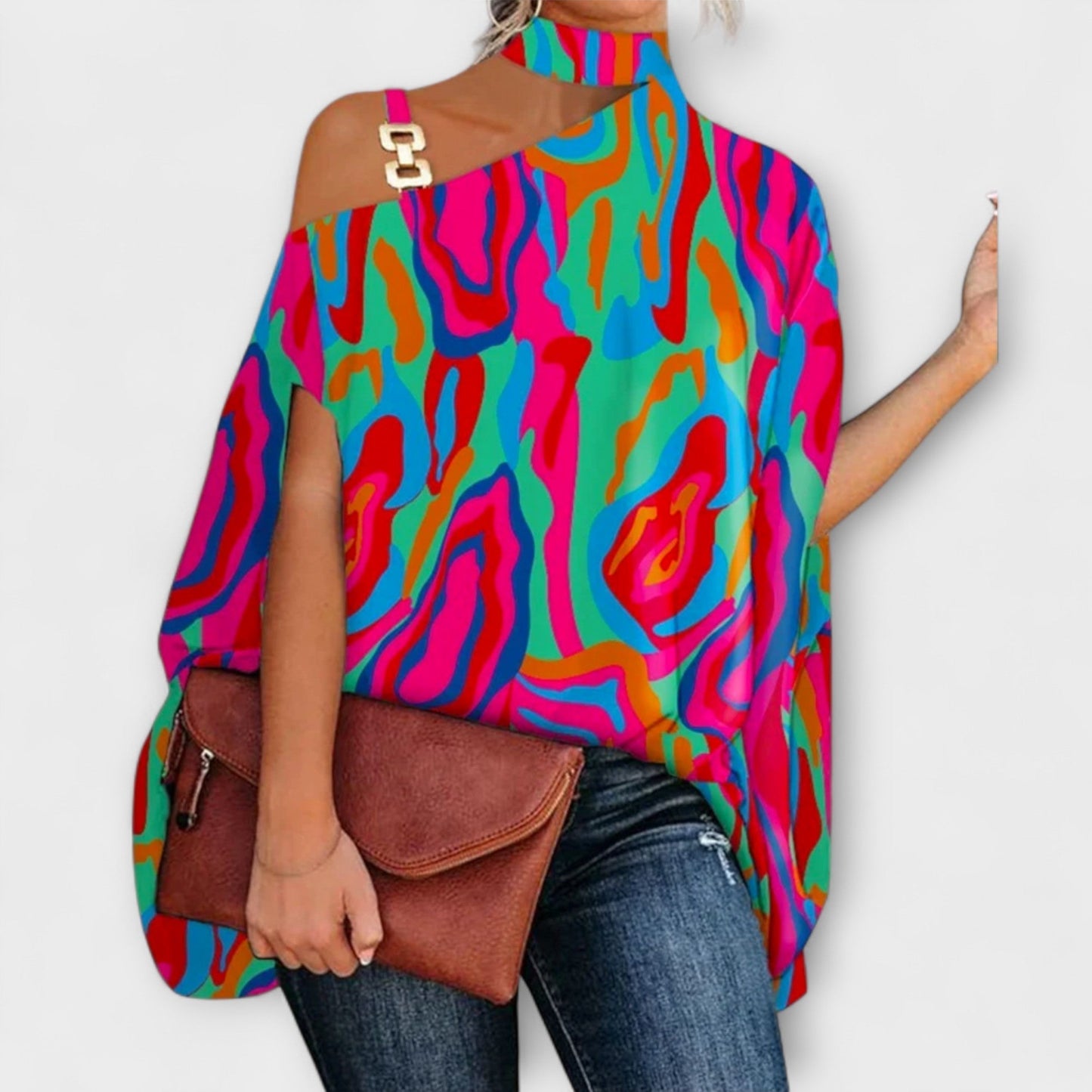 Nati - Schulterfreie Bluse für Damen
