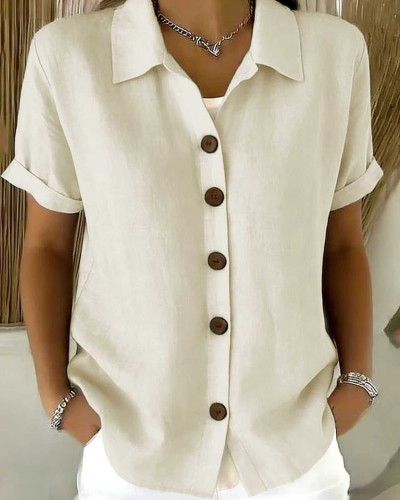 Knopf Vorder Bluse