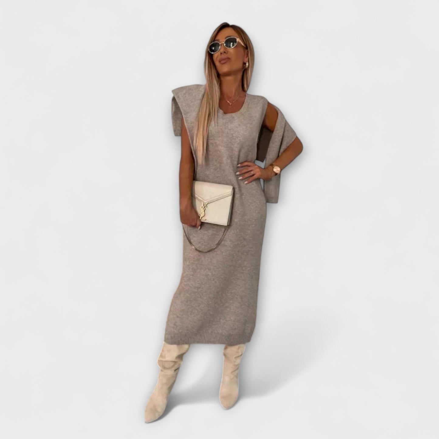 Solange - Kleid mit passendem Rollkragen-Set