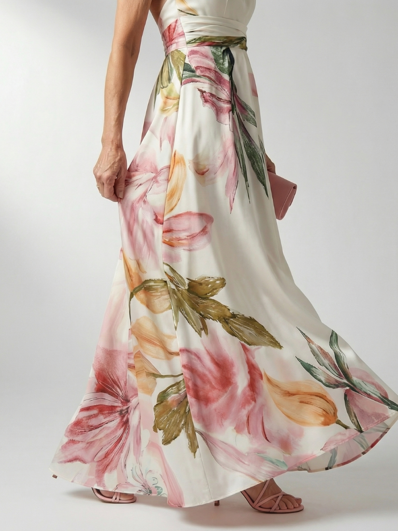Amiel | Leichtes Blumenkleid Maxi