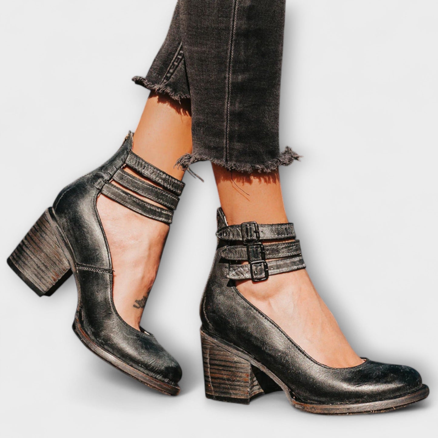 Marisa - Damenschuhe mit dreifachem Riemen