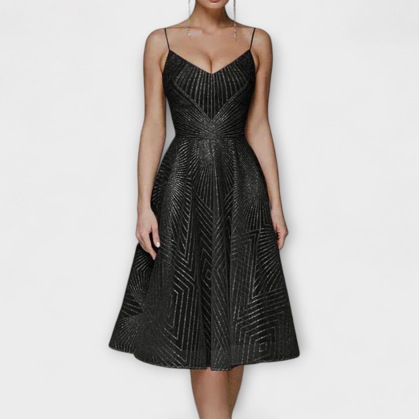Elli - Damen Luxuskleid mit Stickereien