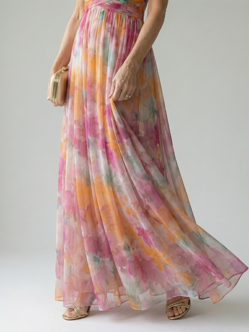Isel | Soft Wrap Maxi Kleid