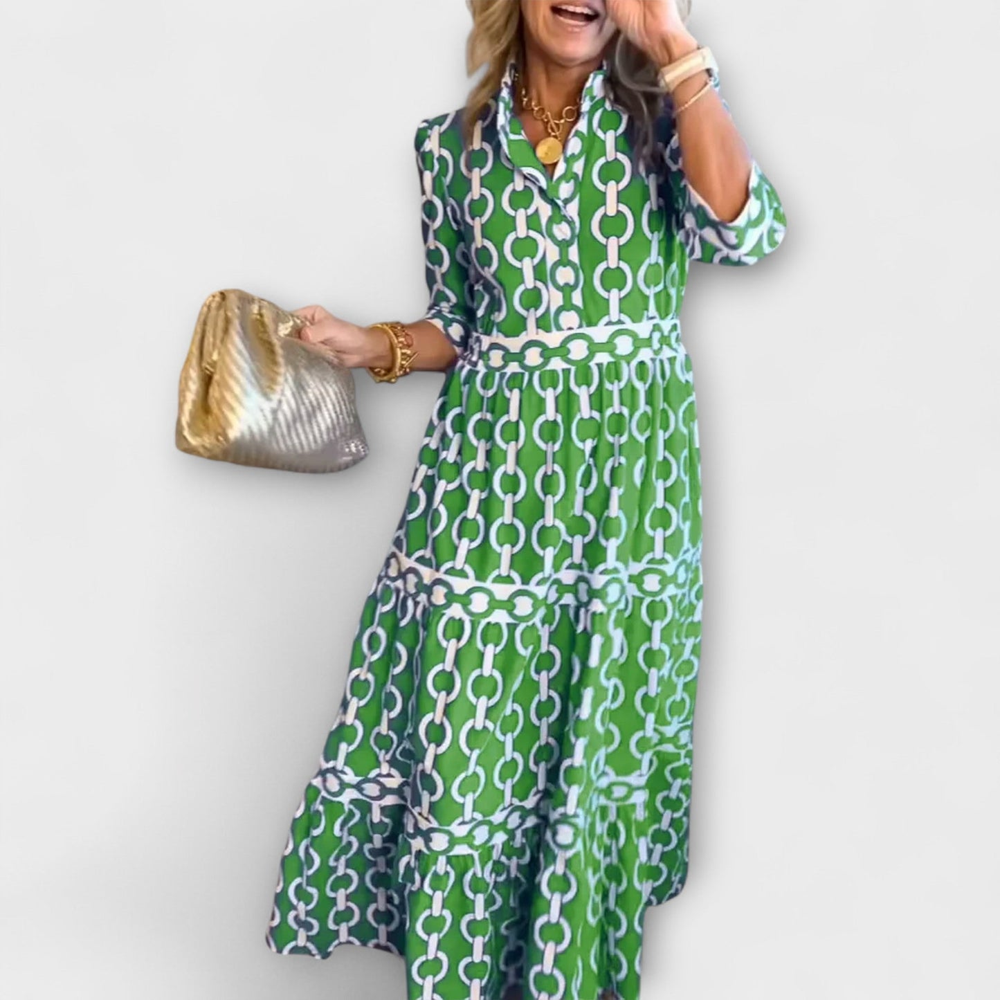 Sofia - Midi-Kleid mit Ketten