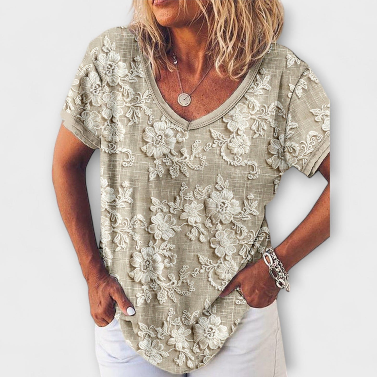 Mia - Bluse mit Blumenmuster