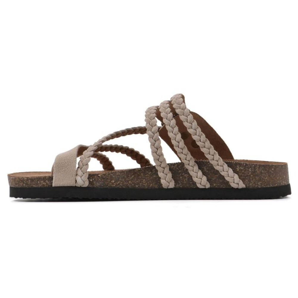 Adriana I Geflochtene Korksandalen