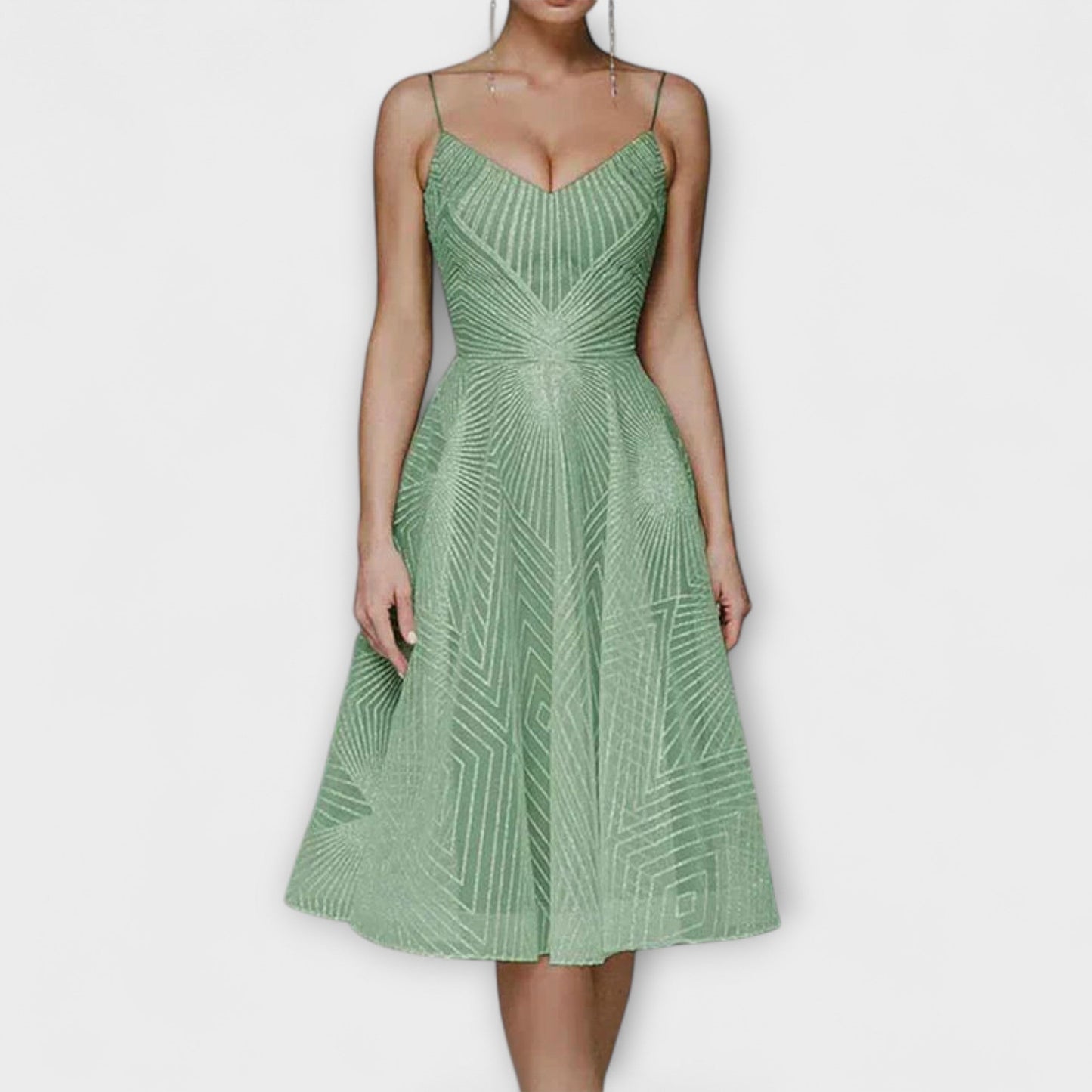 Elli - Damen Luxuskleid mit Stickereien