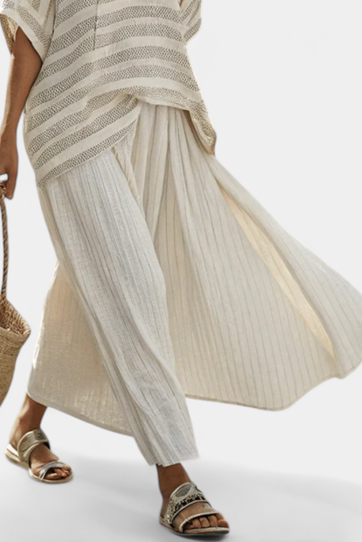 Isaura - Elegantes Leinen-Set