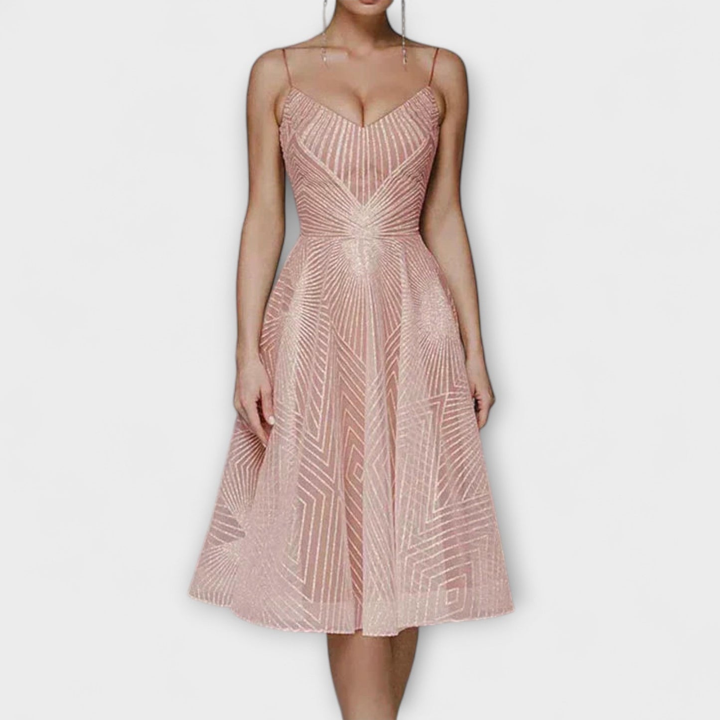 Elli - Damen Luxuskleid mit Stickereien