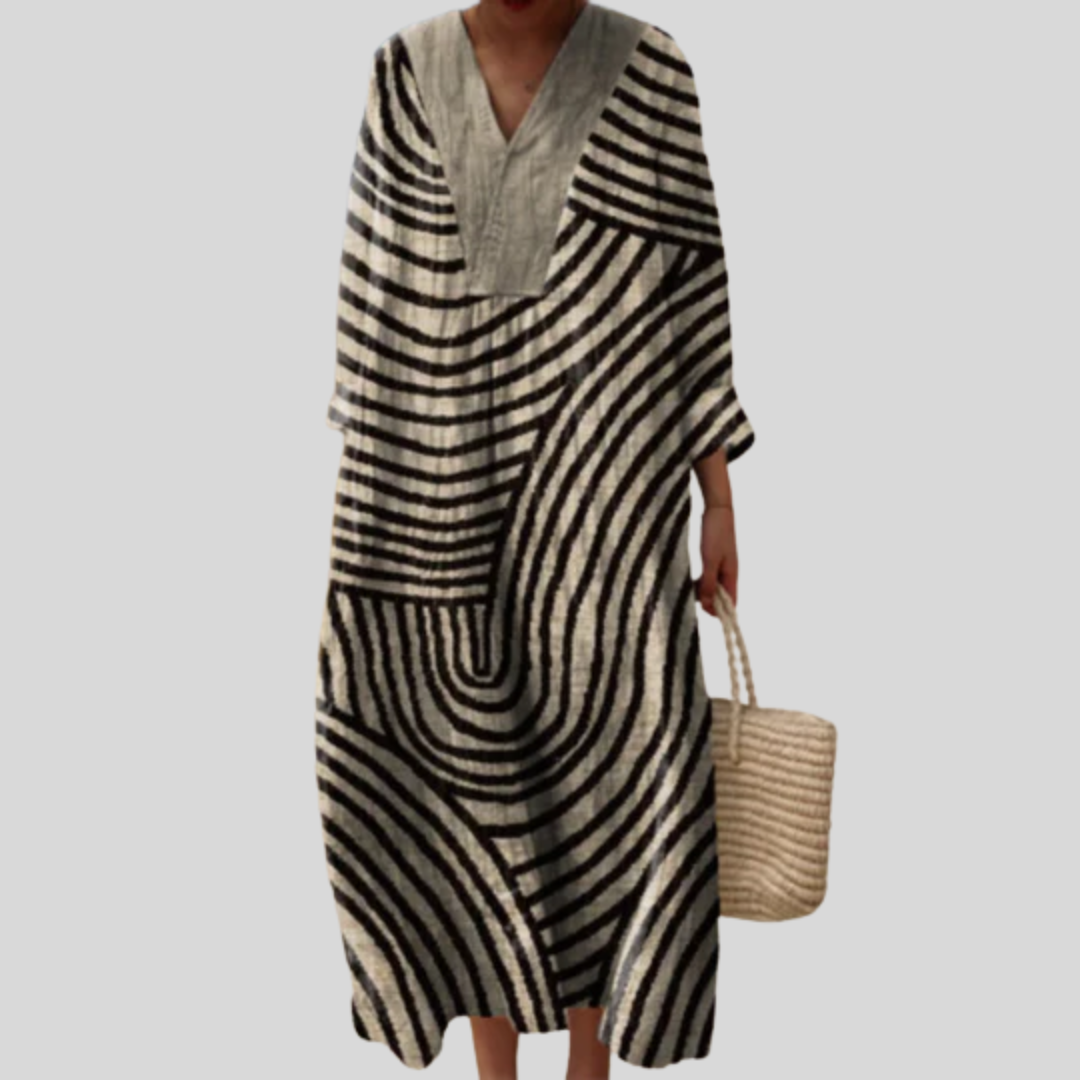 Flatterndes Sommerkleid mit Druck