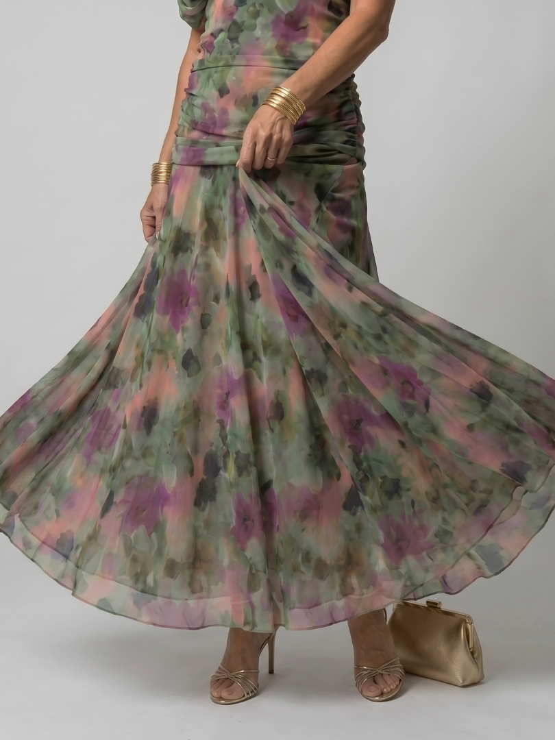 Calen | Off-Shoulder Midi-Kleid