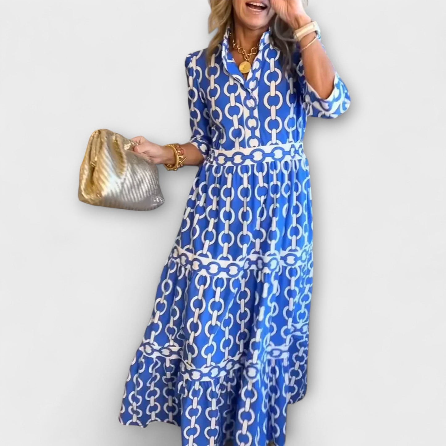 Sofia - Midi-Kleid mit Ketten