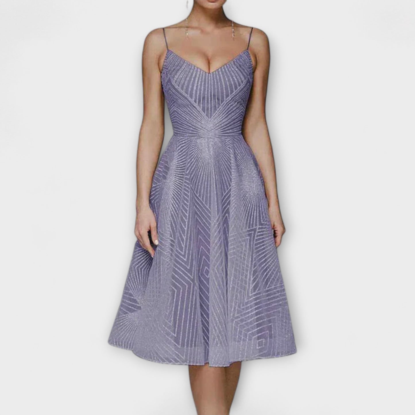 Elli - Damen Luxuskleid mit Stickereien