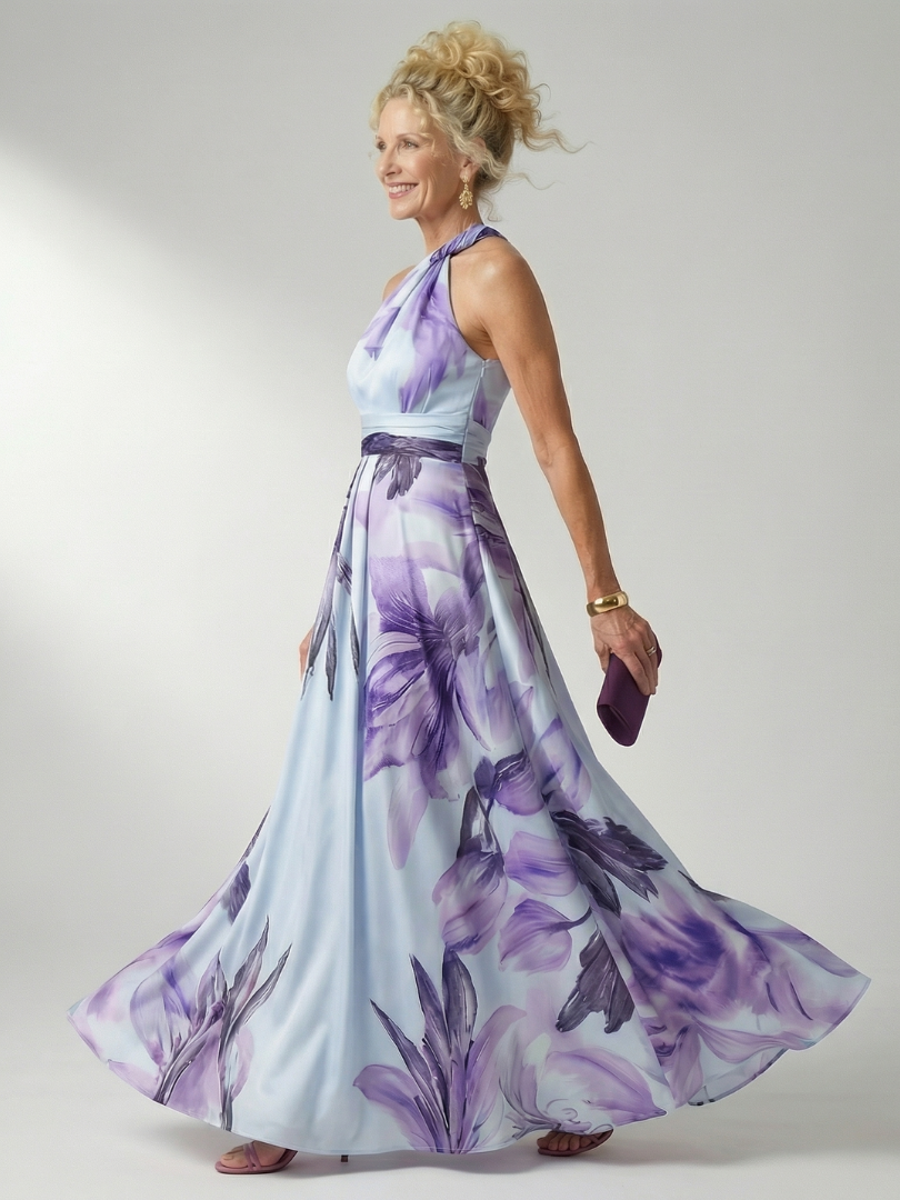 Amiel | Leichtes Blumenkleid Maxi