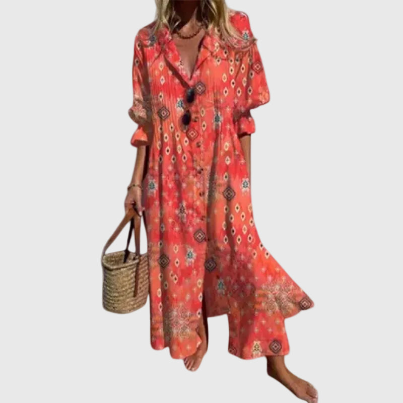 Zariah | Elegantes langes Kleid im Boho-Stil